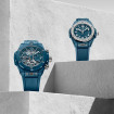 Hublot Big Bang One Click Petrol Blue Ceramic Diamonds  - Bild 4