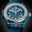 Hublot Big Bang One Click Petrol Blue Ceramic Diamonds  - Bild 2