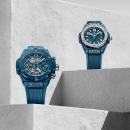 Hublot Big Bang One Click Petrol Blue Ceramic Diamonds  - Bild 4
