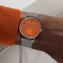 NOMOS Glashütte Tangente 38 Datum Poporange  - Bild 6