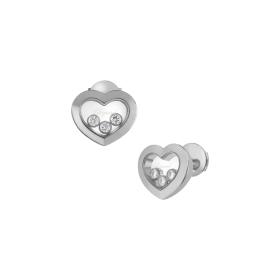 Weißgold, Ohrringe, Chopard Happy Diamonds Icons Ohrringe 83A611-1001