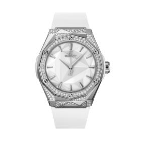 Unisex, Hublot Classic Fusion Orlinski Titanium White Alternative Pavé  550.NS.2200.RW.1804.ORL20