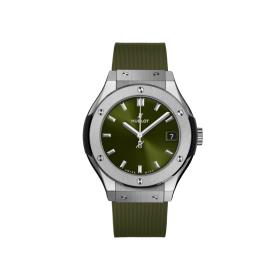 Damenuhr, Hublot Classic Fusion Titanium Green  581.NX.8970.RX