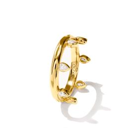 Gelbgold, Ringe, Tamara Comolli GYPSY Ring Crown Drop Cut Classic R-Gyp-C-Dr-Cl-yg