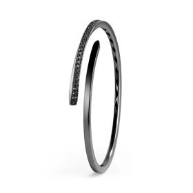 Gold farbig beschichtet, Armschmuck, Crivelli Armreif LIKE MAN BLACK TIE 000-4446BK-NS
