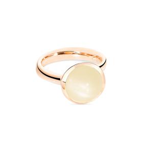 Roségold, Ringe, Tamara Comolli BOUTON Ring large sand Mondstein R-BOU-l-MoSa-rg