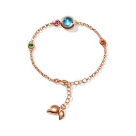 Roségold, Armschmuck, Tamara Comolli BOUTON Armband Mini Chain 'Candy' small/medium B-BOU-c-Can-sm-rg