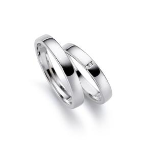Weißgold, Ringe, August Gerstner Trauringe 20349/3.5-4/20349/3.5