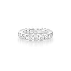 Weißgold, Ringe, Scheffel Castoni Ring 30/CR6AW