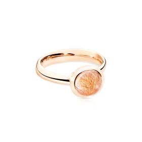 Roségold, Ringe, Tamara Comolli BOUTON Ring small Rutilquarz R-BOU-s-RutQuR-rg