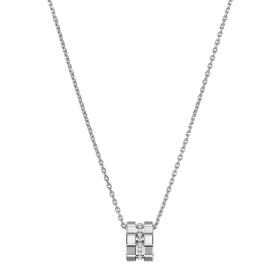 Weißgold, Halsschmuck, Chopard Ice Cube Anhänger 797005-1003