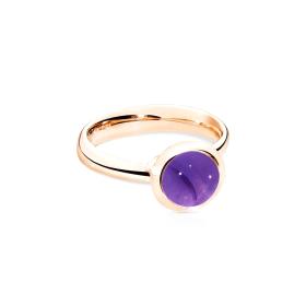 Roségold, Ringe, Tamara Comolli BOUTON Ring small Amethyst R-BOU-s-Am-rg
