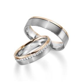 Rotgold, Ringe, August Gerstner Trauring Exclusiv-Kollektion 4/28724/5-28724-5.5
