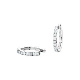 Weißgold, Ohrringe, Capolavoro Ohrcreolen Diamante in Amore OC8BRW01260