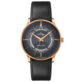 Damen- und Herrenuhr, Junghans Meister Worldtimer 27/5013.01