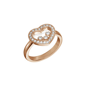 Roségold, Ringe, Chopard Happy Diamonds Icons Ring, Ref: 82A611-5205