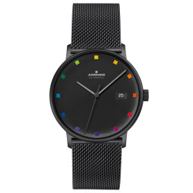         Damen- und Herrenuhr, Junghans Form A Bauhaus Edition 27/4533.44