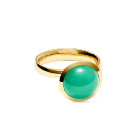 Gelbgold, Ringe, Tamara Comolli BOUTON Ring large Chrysoprase R-BOU-l-Chry-yg