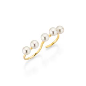 Gelbgold, Ringe, Yana Nesper Open Mind Doppelring OM25
