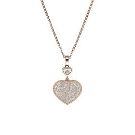 Roségold, Halsschmuck, Chopard Happy Hearts Anhänger  797482-5009