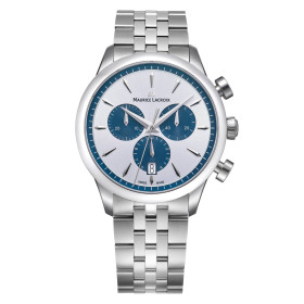 Damen- und Herrenuhr, Maurice Lacroix 1975 Quartz Chronograph 40mm 751038-SS002-131-1