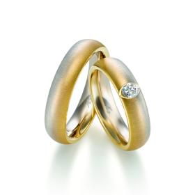 Weißgold, Ringe, August Gerstner Trauring Exclusiv-Kollektion 4/28643/5.5-28643/5.5