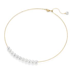 Gelbgold, Halsschmuck, Yana Nesper New Basics Perlenhalskette NB12