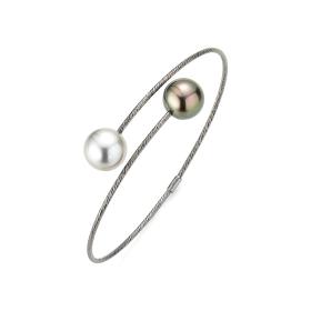 Weißgold, Armschmuck, Yana Nesper Urban Nights Perlenarmreif UR17