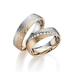 Rotgold, Ringe, August Gerstner Trauring Exclusiv-Kollektion 4/28725/6-28725/6