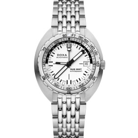 Damen- und Herrenuhr, Doxa SUB 250T GMT WHITEPEARL 855.10.011.10
