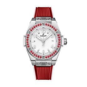 Damenuhr, Hublot Big Bang One Click Joyful Steel Red  485.SR.2210.RX.1213