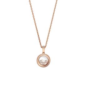 Roségold, Halsschmuck, Chopard Happy Diamonds Icons Halskette mit Anhänger 79A018-5001