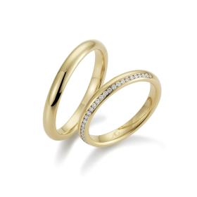Rotgold, Ringe, August Gerstner Trauringe 28504/3-4/28504/3