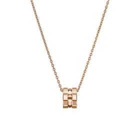 Roségold, Halsschmuck, Chopard Ice Cube Anhänger mit Halskette 797004-5001