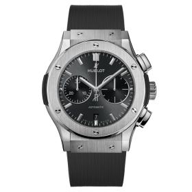 Herrenuhr, Hublot Classic Fusion Racing Grey Chronograph Titanium  521.NX.7071.RX
