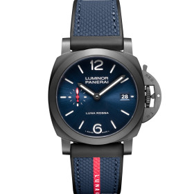 Damen- und Herrenuhr, Panerai Luminor Quaranta Steel DLC Luna Rossa PAM01408
