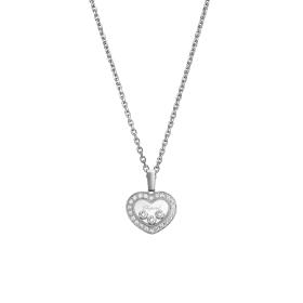 Weißgold, Halsschmuck, Chopard Happy Diamonds Icons Halskette mit Anhänger 79A611-1201