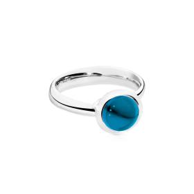 Weißgold, Ringe, Tamara Comolli BOUTON Ring small London Topas R-BOU-s-ToLo-wg