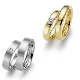 Gold, Ringe, August Gerstner Trauringe 20074/5-4/20074/5