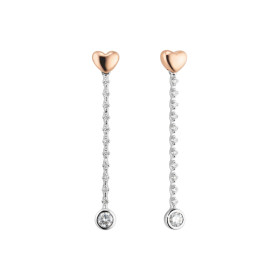 Weißgold, Ohrringe, Capolavoro Ohrstecker Di Cuori OS9B0001007
