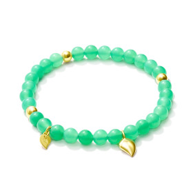 Gelbgold, Armschmuck, Tamara Comolli INDIA Armband Chrysoprase B-IND-Chry-1-m-yg
