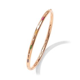 Roségold, Armschmuck, Tamara Comolli GYPSY Armspange Candy Pavé  medium BA-Gyp-CanP-17-rg