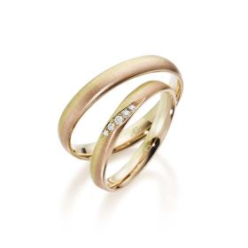 Rotgold, Ringe, August Gerstner Trauring Exclusiv-Kollektion 4/28731/3-28731/3.5