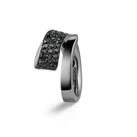 Gold farbig beschichtet, Ringe, Crivelli Ring LIKE REGULAR BLACK TIE 000-4232BK-NS