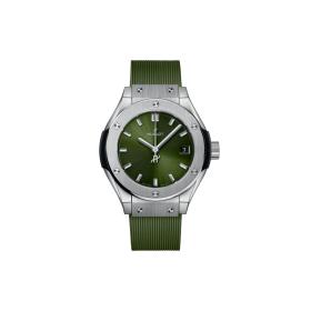 Damenuhr, Hublot Classic Fusion Titanium Green  591.NX.8970.RX