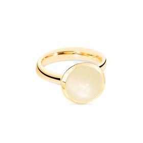 Gelbgold, Ringe, Tamara Comolli BOUTON Ring large Sand Mondstein R-BOU-l-MoSa-yg