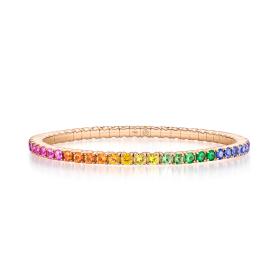 Roségold, Armschmuck, Scheffel Griff Rainbow Armband 30/EA6RSMT