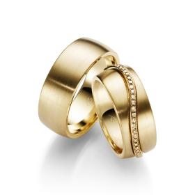 Gold, Ringe, August Gerstner Trauringe 28558/8.3-4/28558/1.7-28559/4.7