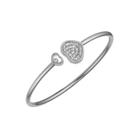 Weißgold, Armschmuck, Chopard Happy Hearts Armreif 857482-1900