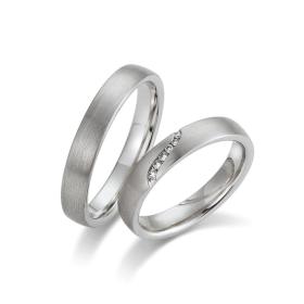 Ringe, August Gerstner Trauringe 28510/4-4/28510/4
